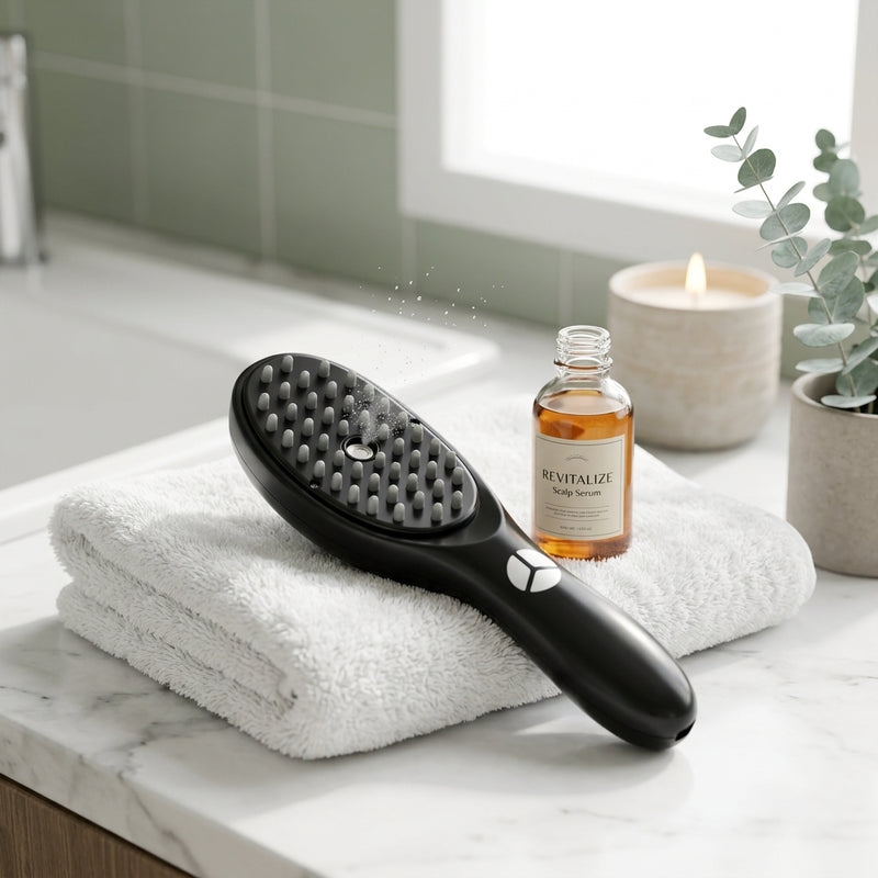 HairBrush – فرشاة كهربائية للاسترخاء والعناية بفروة الرأس